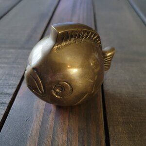 Antique Brass Fish Figure